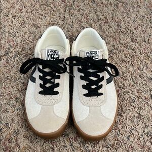 Vans White and Black Sneakers